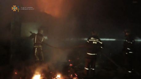У Сумах на Прокоф’єва вночі гасили пожежу