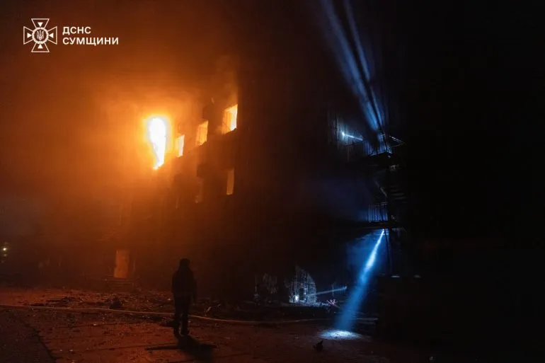Ворог вдарив по пасажирському депо в Сумах