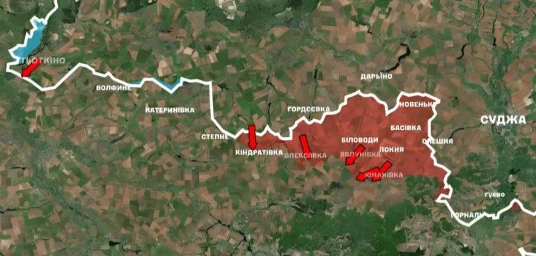 Російські війська продовжують розвивати наступ на Сумщині