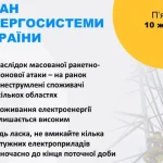 Внаслідок масштабної ракетно-дронової атаки  є пошкодження енергетичних об’єктів у кількох областях