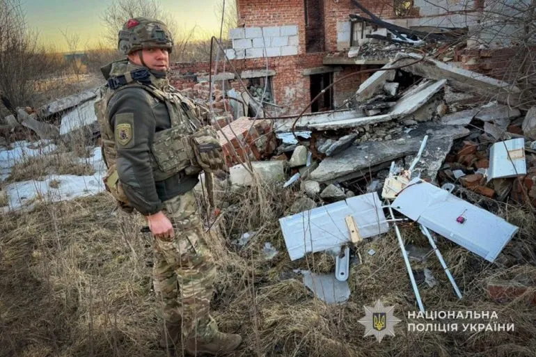 Вибухотехніки поліції знешкодили бойову частину ворожого ударного БпЛА