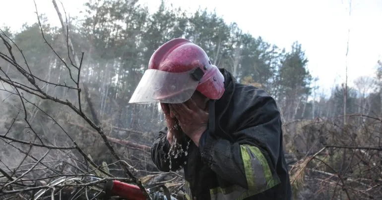 лісову пожежу на Житомирщині локалізували на площі 500 гектарів