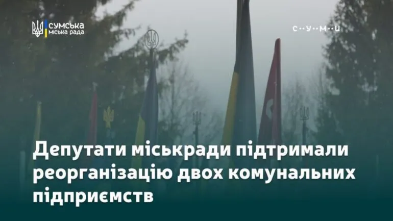 Депутати міськради підтримали реорганізацію двох комунальних підприємств