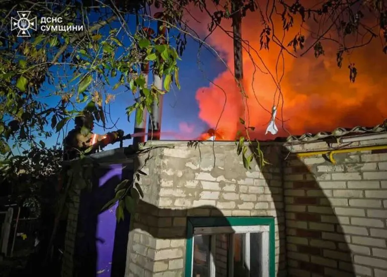 Вночі ворог атакував Суми та Великописарівську громаду